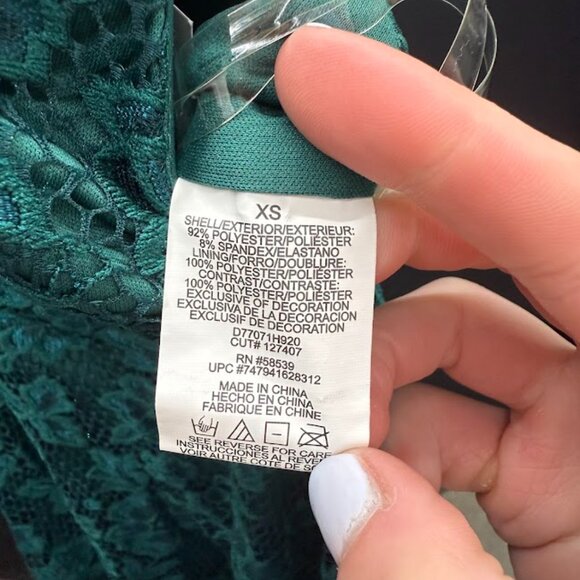 Speechless Green Lace Mini Dress - Picture 6 of 6